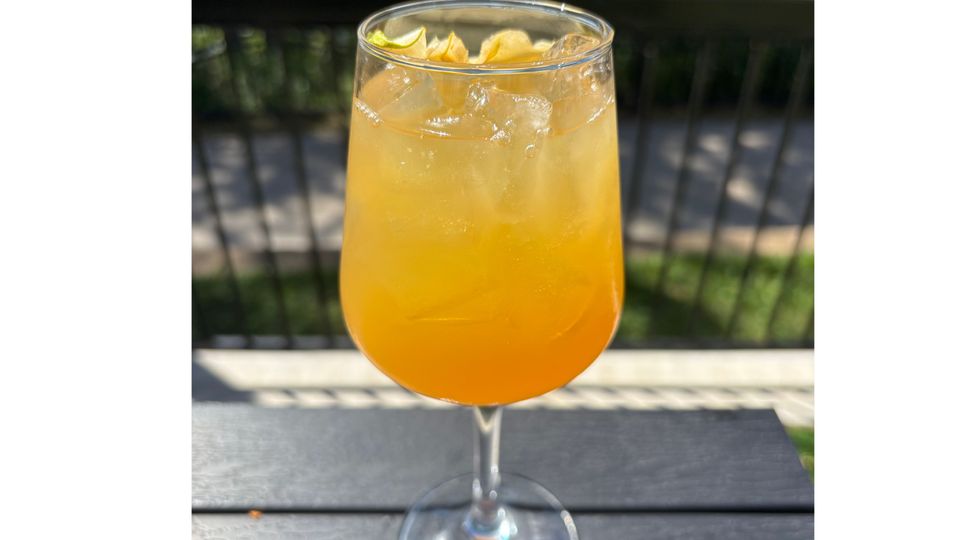 A visualization of the menu item "Adult Juice Box (Mocktail)"
