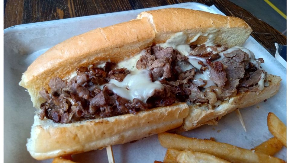 A visualization of the menu item "Shaved Prime Rib Sandwich"