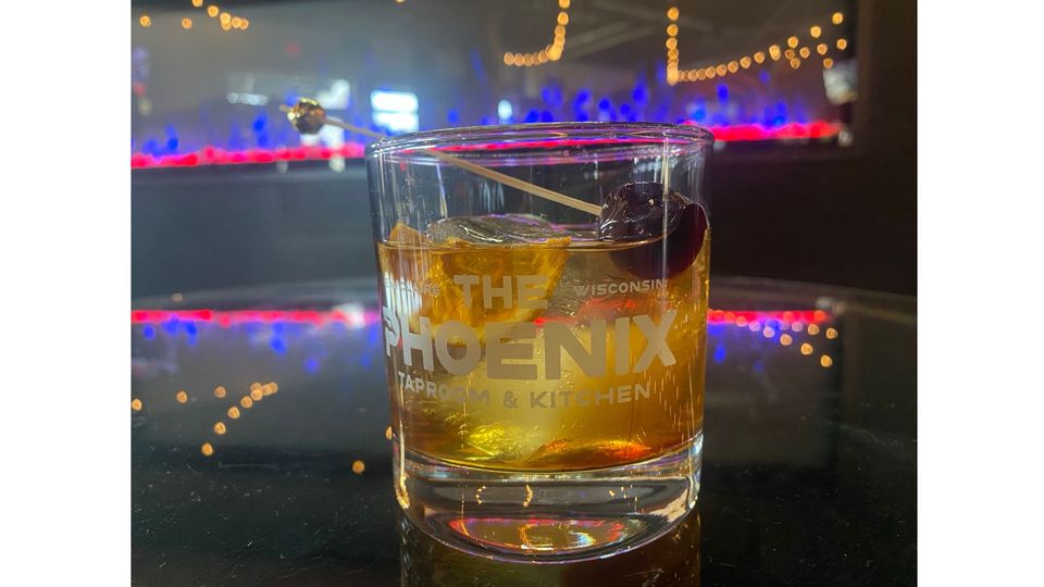 A visualization of the menu item "Phoenix Old Fashioned"
