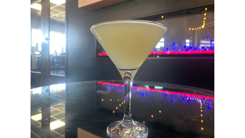 A visualization of the menu item "Lemon Drop Martini"