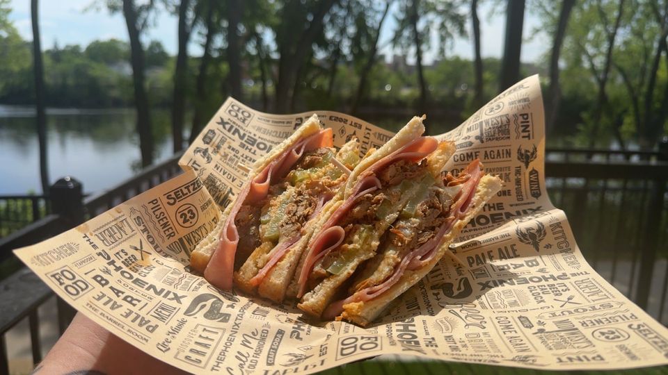 A visualization of the menu item "Phoenix Cuban Sandwich"