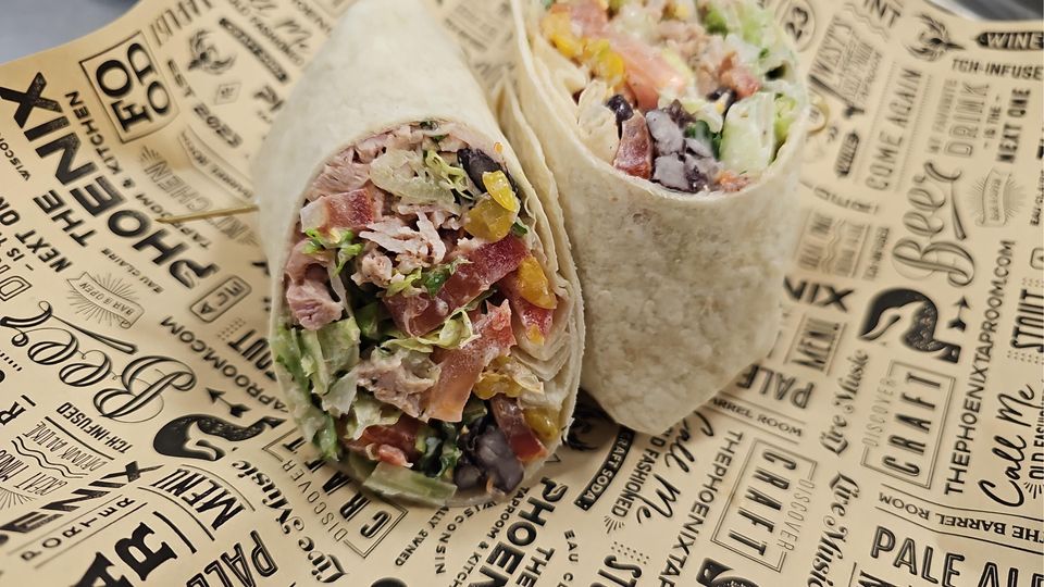 A visualization of the menu item "Southwest Wrap"