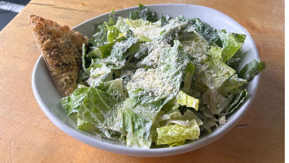 A visualization of the menu item "Caesar Salad"