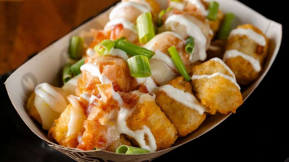 A visualization of the menu item "Loaded Potatoes"