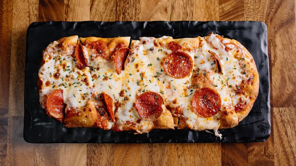 A visualization of the menu item "Hot Honey & Pepperoni Flatbread"