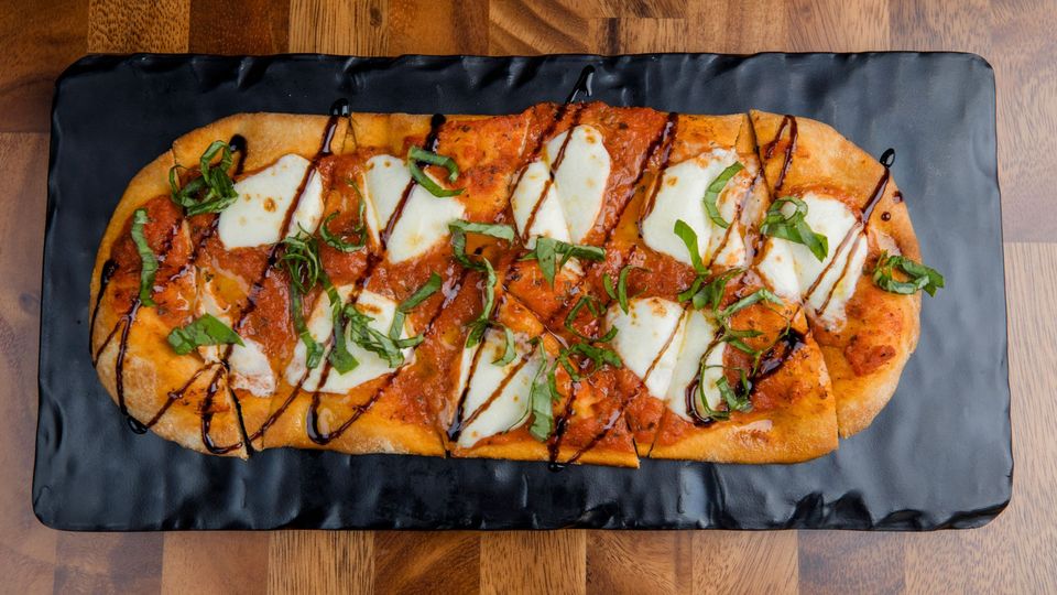 A visualization of the menu item "Margherita Flatbread"