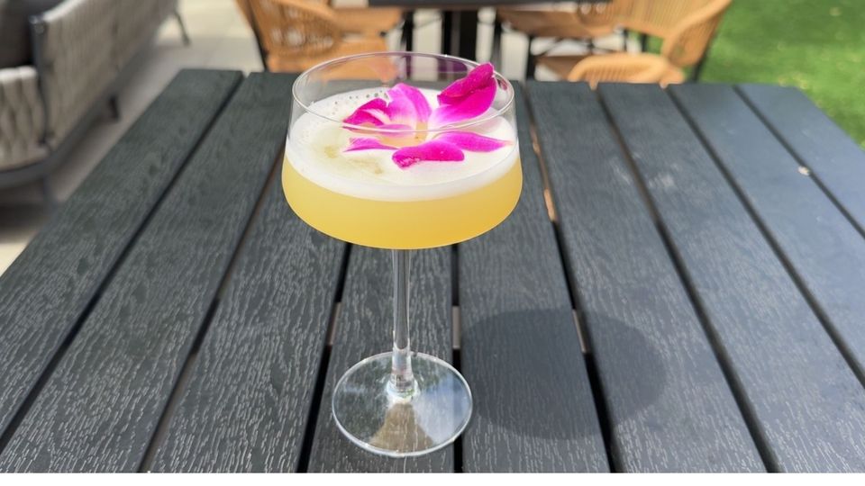 A visualization of the menu item "Passionfruit Daiquiri"