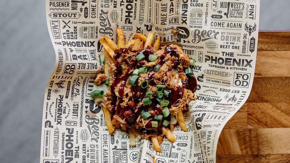 A visualization of the menu item "Pulled Pork Potatoes"
