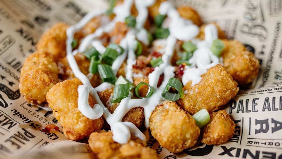 A visualization of the menu item "Loaded Potatoes"