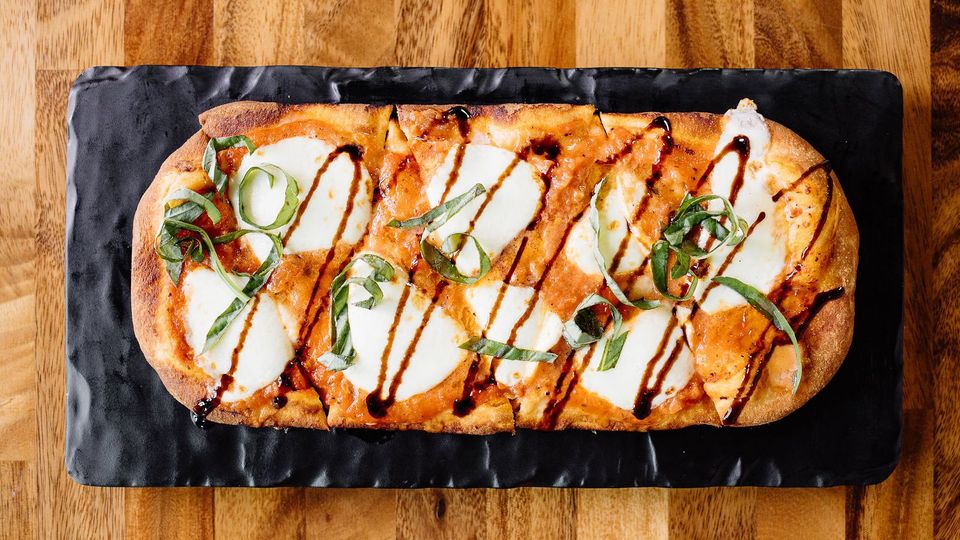 A visualization of the menu item "Margherita Flatbread"