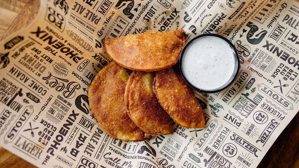 A visualization of the menu item "Duck Bacon Wontons"