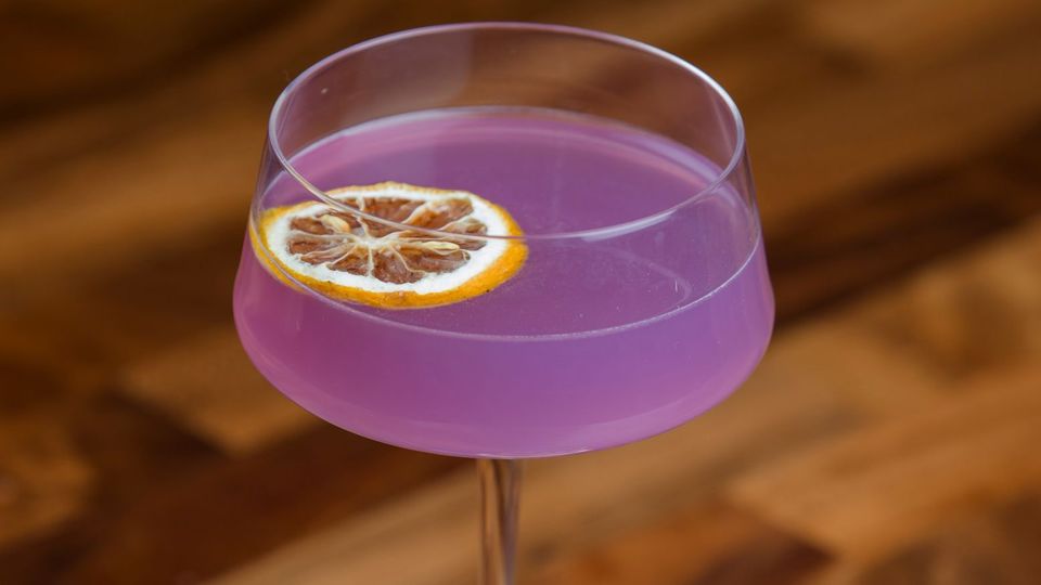 A visualization of the menu item "Lavender Haze"
