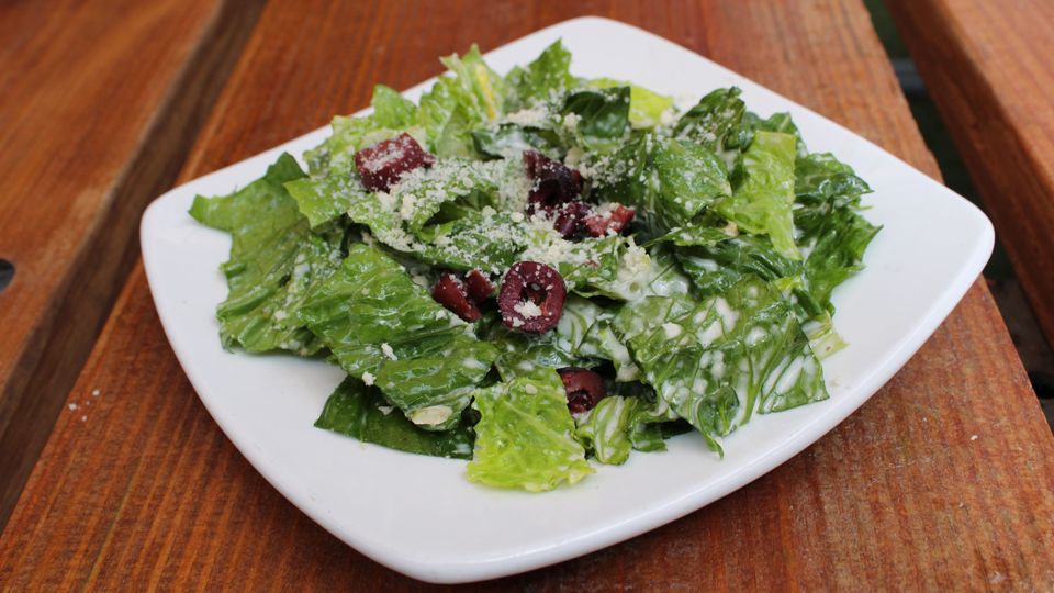 A visualization of the menu item "Side Caesar salad"