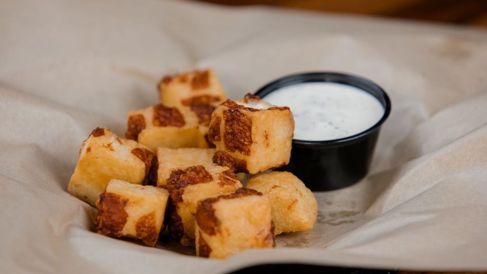 A visualization of the menu item "Beer Batter Cheese Curds"