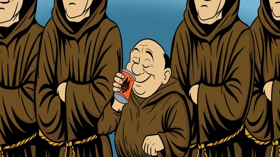 A visualization of the menu item "Petit Moine"