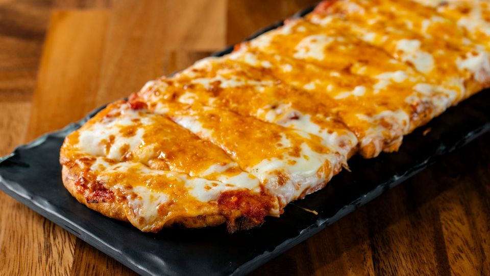 A visualization of the menu item "Craft Your Own Flatbread"