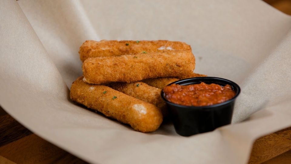 A visualization of the menu item "Mozzarella Sticks"