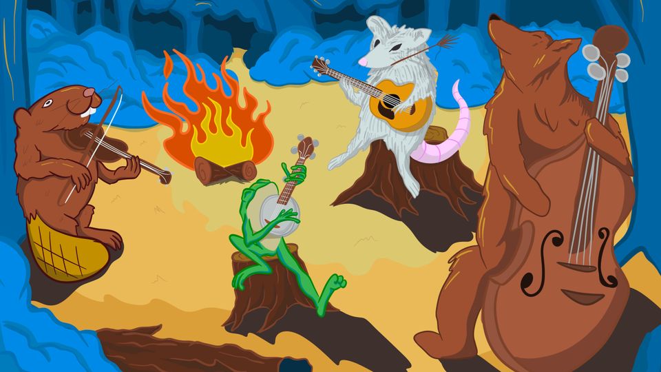 A visualization of the menu item "Bluegrass Festbier"