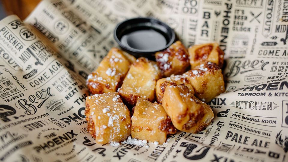 A visualization of the menu item "Pancake Cheese Curds"