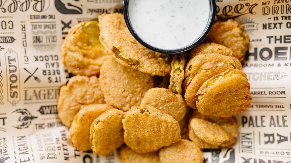 A visualization of the menu item "Fried Pickle Chips"