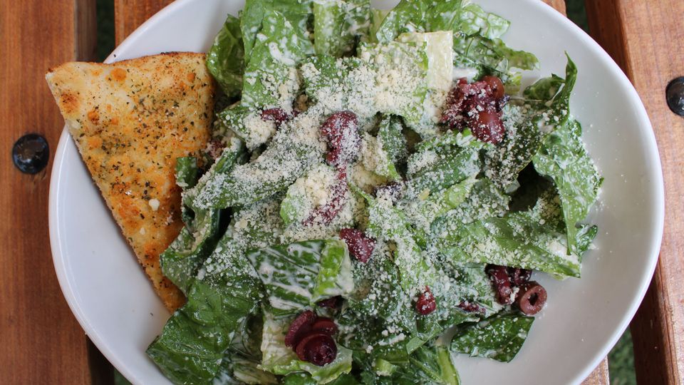 A visualization of the menu item "Caesar Salad"